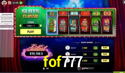 fof777: Seu Cassino Premiado com Pagamentos Rápidos